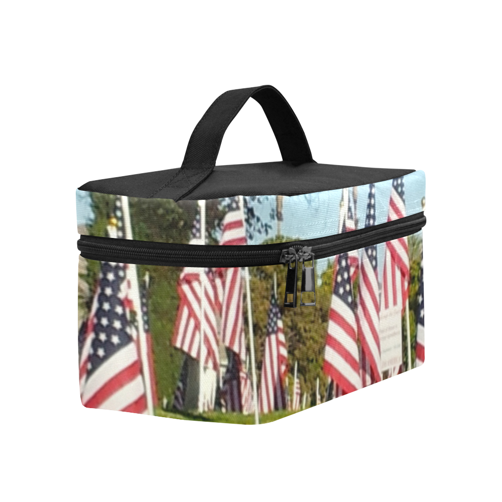 USA Flag Day by Martina Webster Cosmetic Bag/Large (Model 1658)