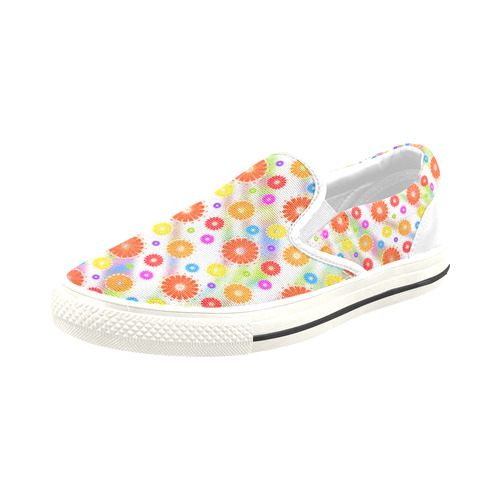 daisy n oranges Slip-on Canvas Shoes for Kid (Model 019)