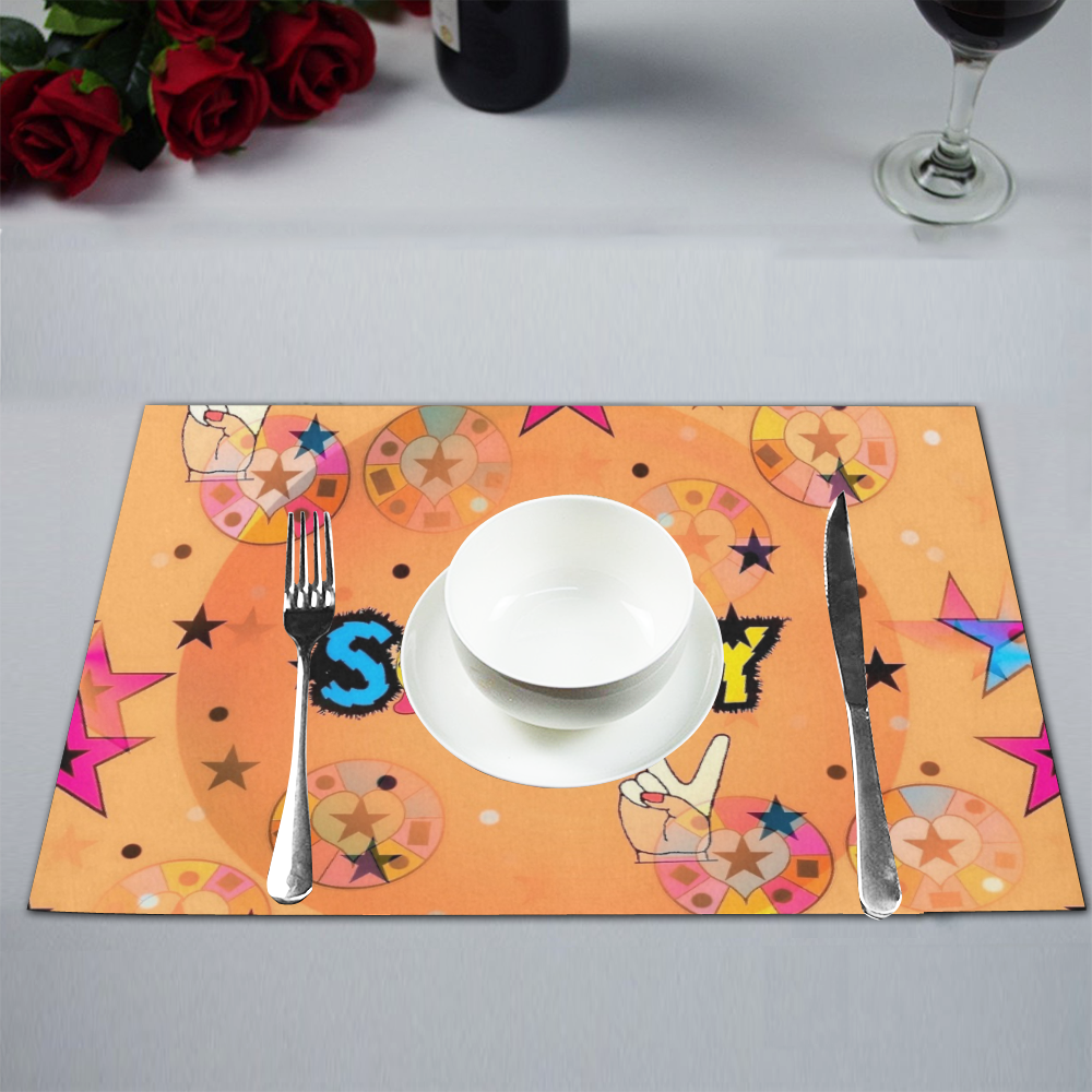 Sorry by Popart Lover Placemat 12’’ x 18’’ (Set of 2)