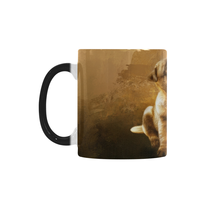 Cute painting pug puppy Custom Morphing Mug