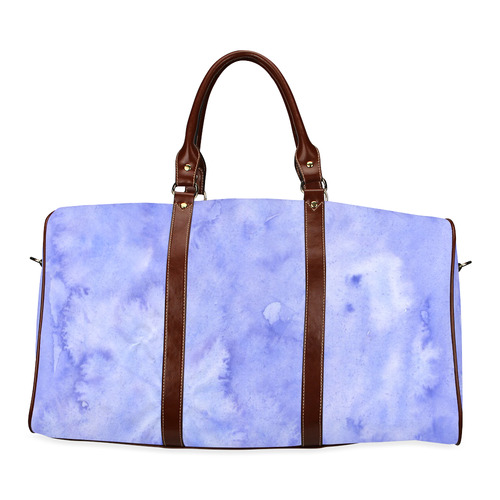 purple fluid watercolors Waterproof Travel Bag/Large (Model 1639)