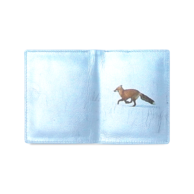 Fox on the Run Men's Leather Wallet (Model 1612)