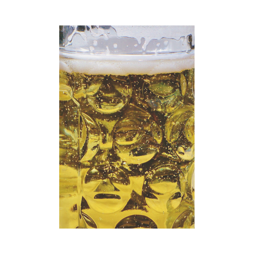 Photography - real GLASS OF BEER Garden Flag 12‘’x18‘’（Without Flagpole）