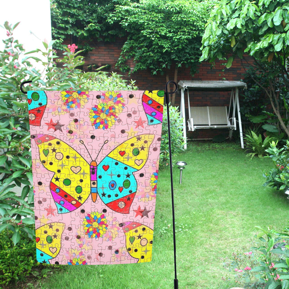 Butterfly by Popart Lover Garden Flag 12‘’x18‘’（Without Flagpole）