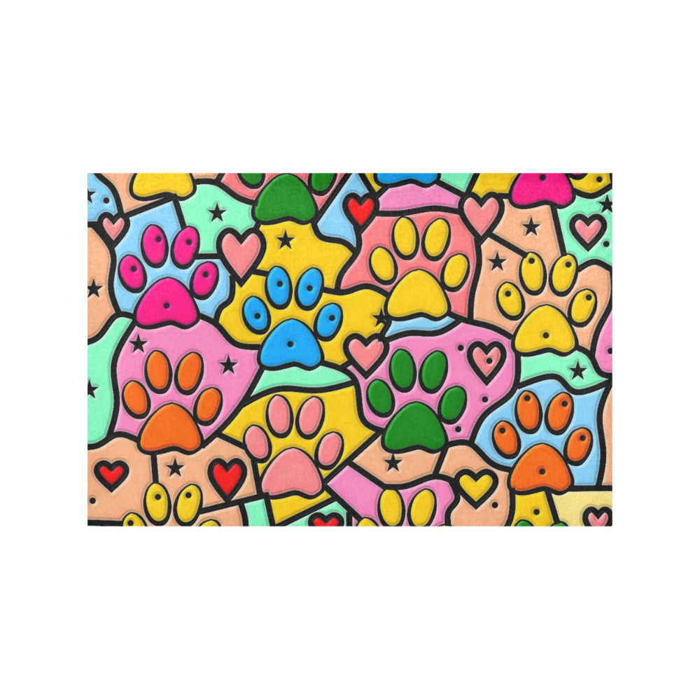 Paws by Nico Bielow Placemat 12’’ x 18’’ (Set of 4)