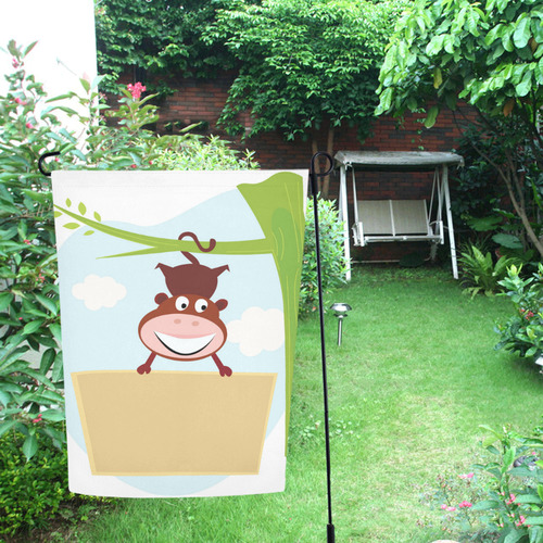 Flag with Monkey : New design in Shop Garden Flag 12‘’x18‘’（Without Flagpole）