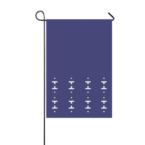 Blue flag : blue and white Folk ornaments / Garden flag Garden Flag 12‘’x18‘’（Without Flagpole）