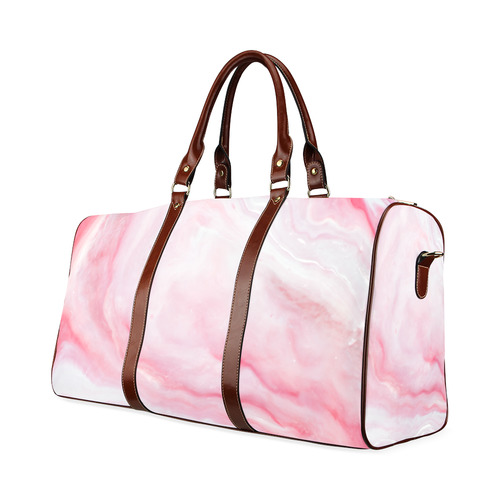 marble painted illustrations Waterproof Travel Bag/Large (Model 1639)