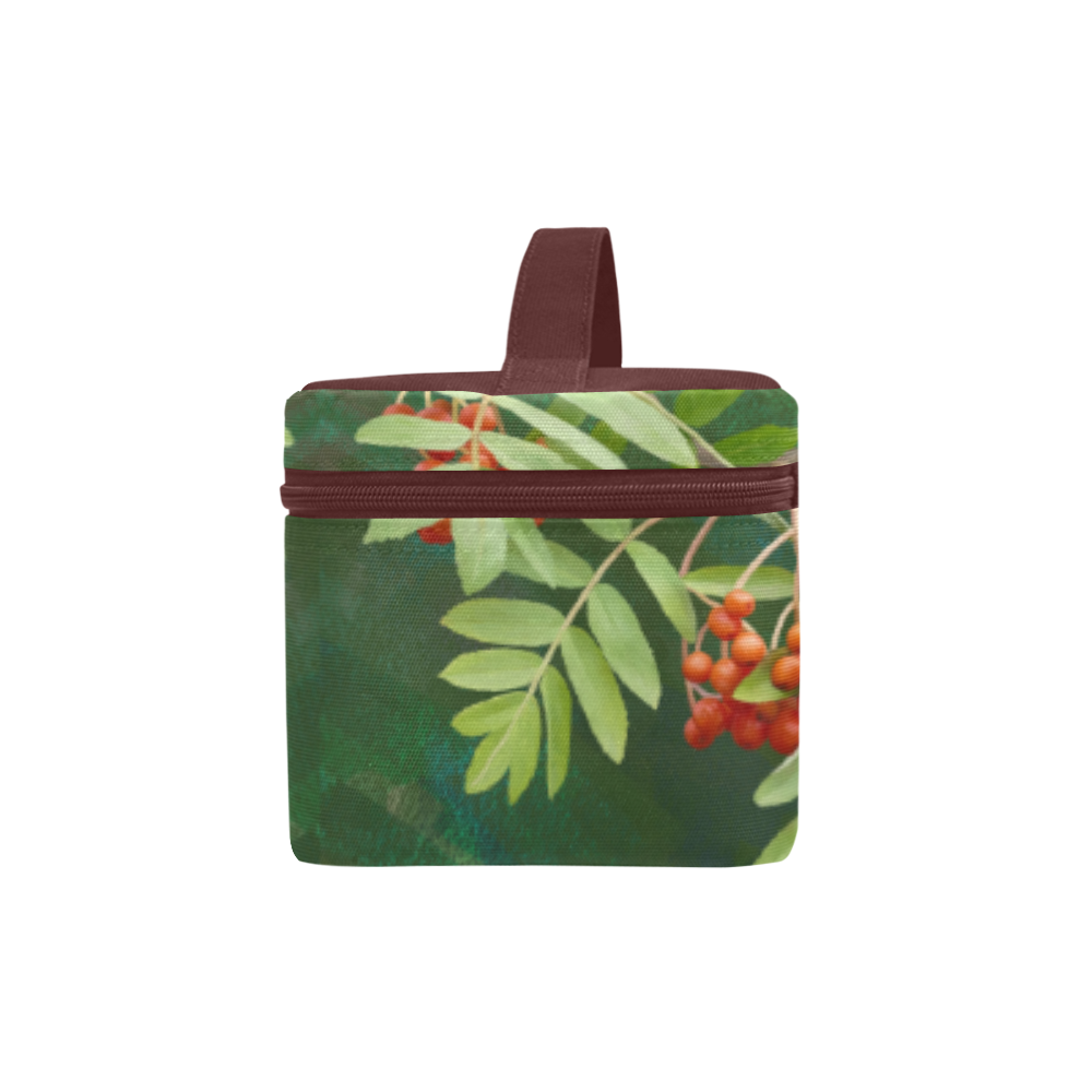 Plant Watercolor Rowan tree - Sorbus aucuparia Cosmetic Bag/Large (Model 1658)