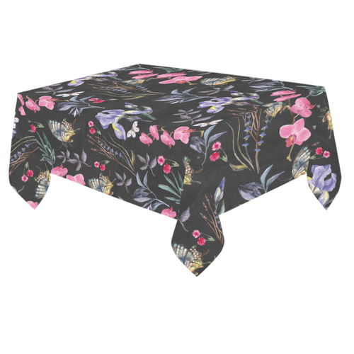 Wildflowers I Cotton Linen Tablecloth 60"x 84"