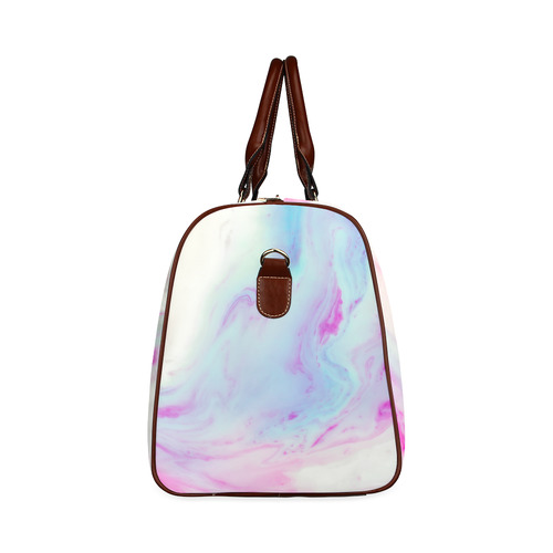 marble painted illustrations Waterproof Travel Bag/Large (Model 1639)