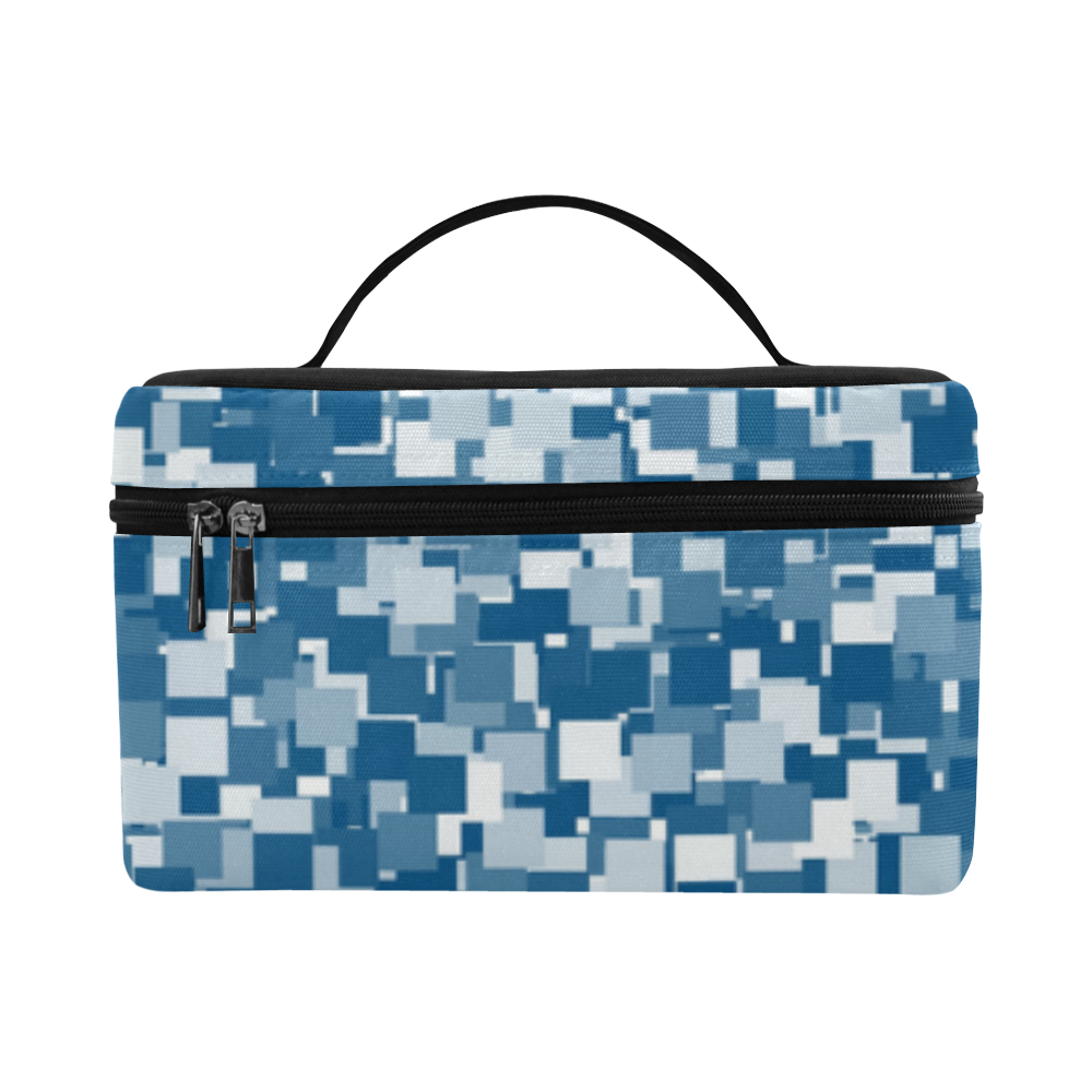 Snorkel Blue Pixels Cosmetic Bag/Large (Model 1658)