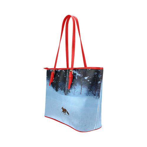 Fox on the Run Leather Tote Bag/Large (Model 1651)