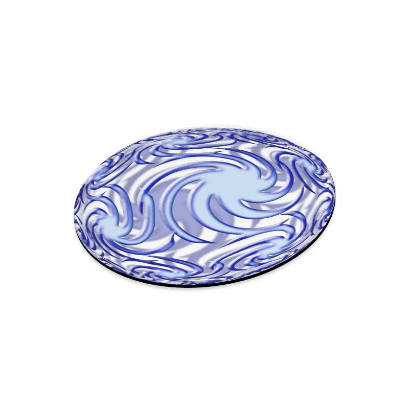 3-D Blue Ball Round Mousepad