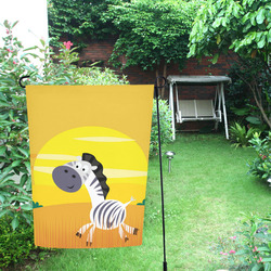 Flag with Yellow ZEBRA : Africa Collection Garden Flag 12‘’x18‘’（Without Flagpole）