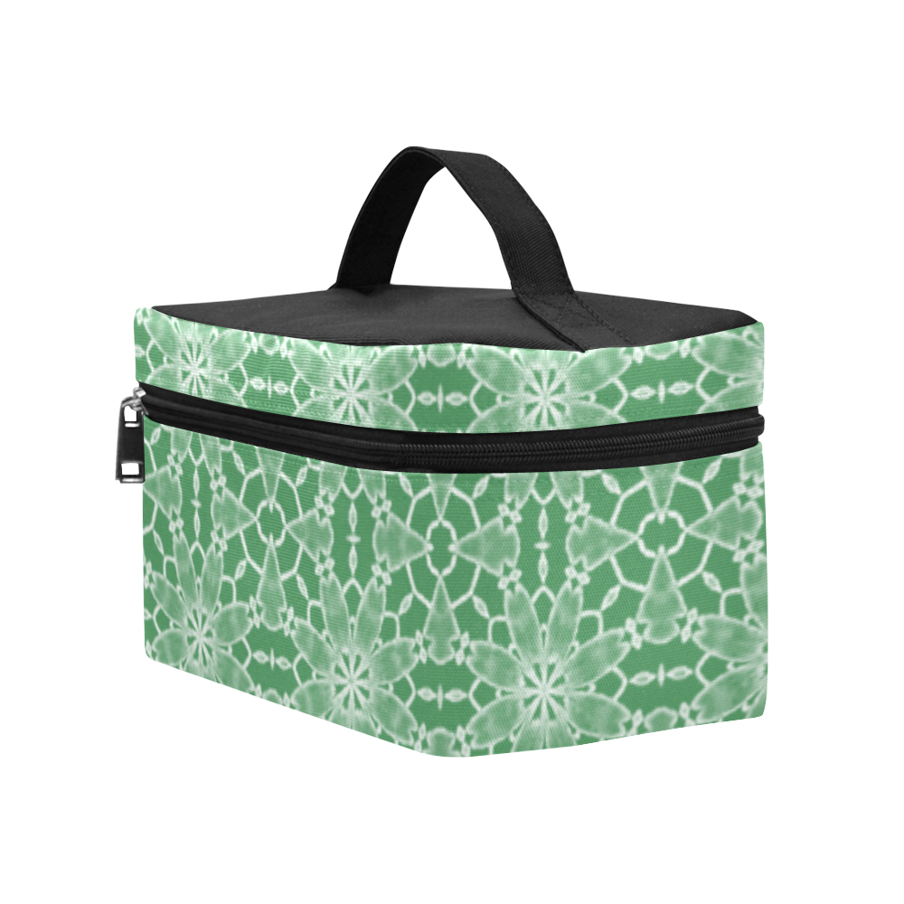 Sexy Green Lace Cosmetic Bag/Large (Model 1658)