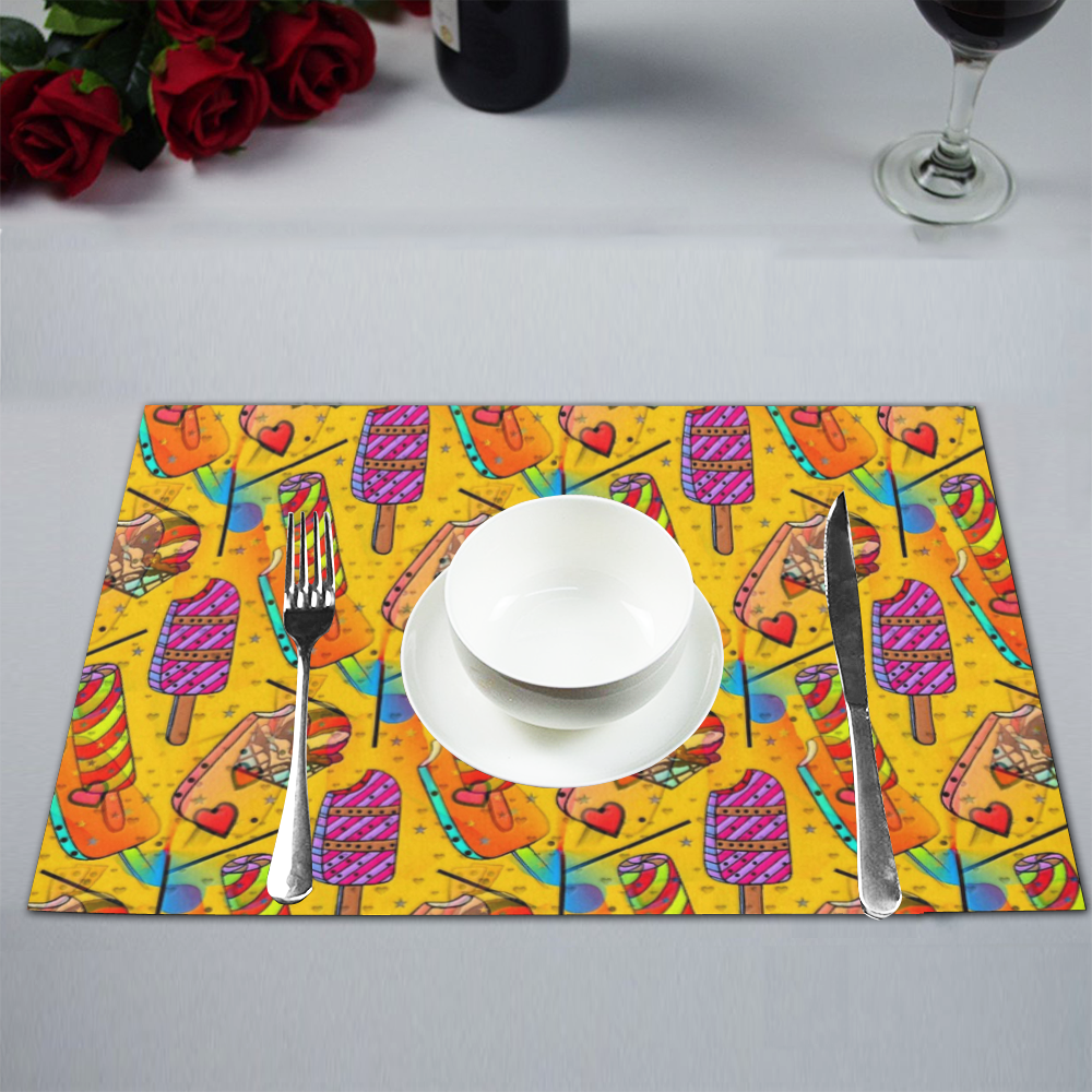 Ice by Popart Lover Placemat 12’’ x 18’’ (Set of 6)