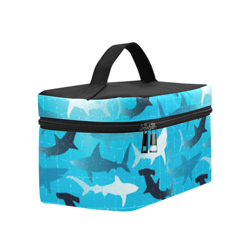 sharks! Cosmetic Bag/Large (Model 1658)