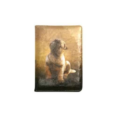 Cute painting pug puppy Custom NoteBook A5