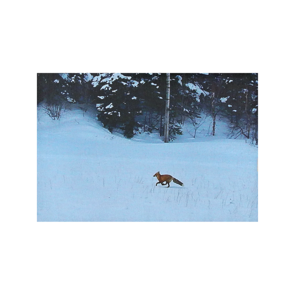 Fox on the Run Placemat 12’’ x 18’’ (Two Pieces)
