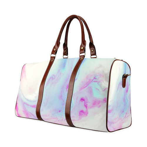 marble painted illustrations Waterproof Travel Bag/Large (Model 1639)