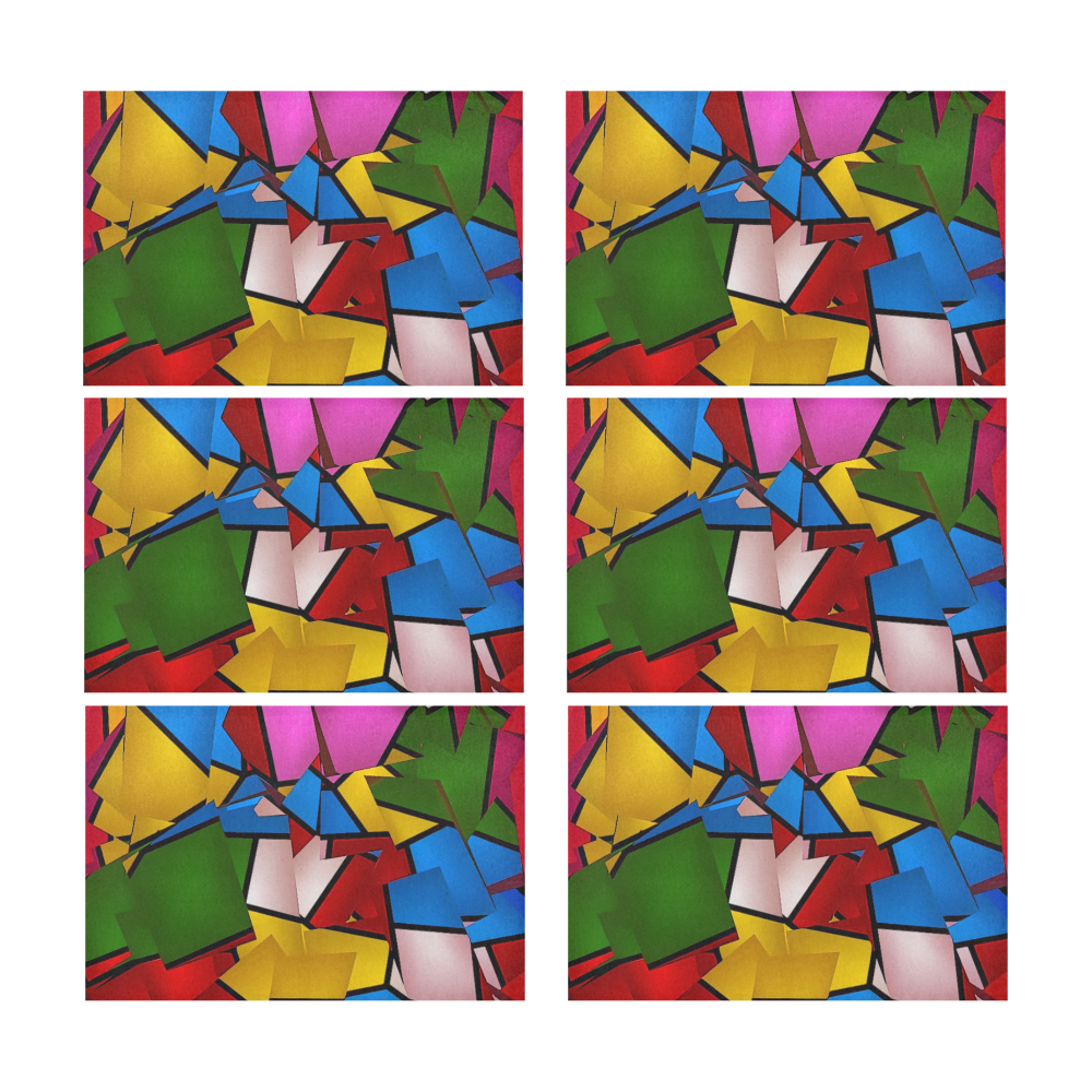 Abstrakt1 by Artdream Placemat 12’’ x 18’’ (Set of 6)