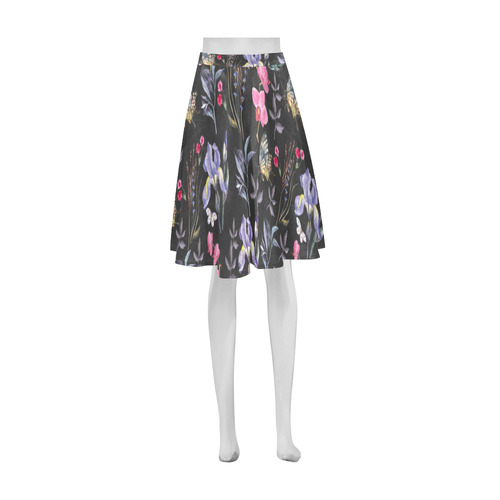 Wildflowers I Athena Women's Short Skirt (Model D15)