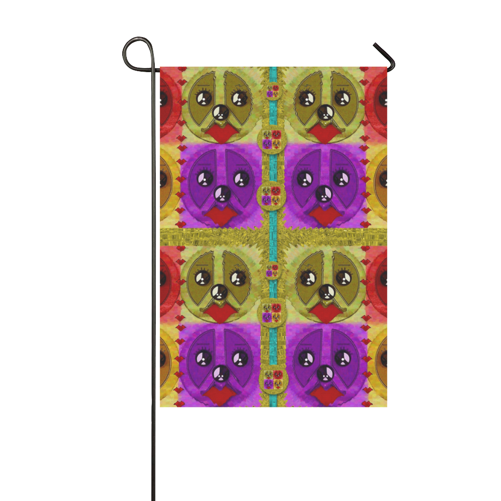 peace dogs Garden Flag 12‘’x18‘’（Without Flagpole）