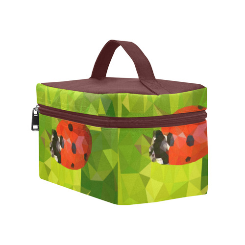 Lady Bug, low poly Cosmetic Bag/Large (Model 1658)