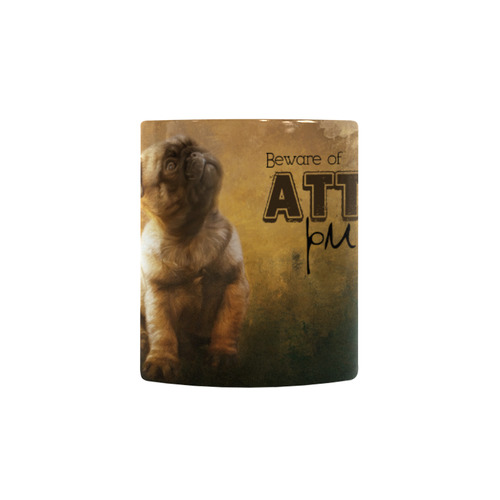 Cute painting pug puppy Custom Morphing Mug