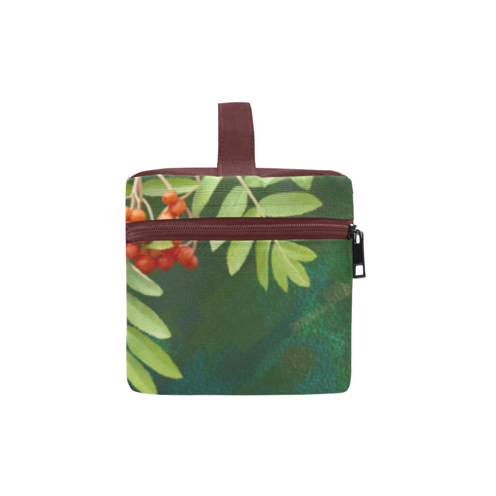 Plant Watercolor Rowan tree - Sorbus aucuparia Cosmetic Bag/Large (Model 1658)