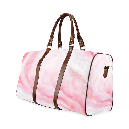 marble painted illustrations Waterproof Travel Bag/Large (Model 1639)