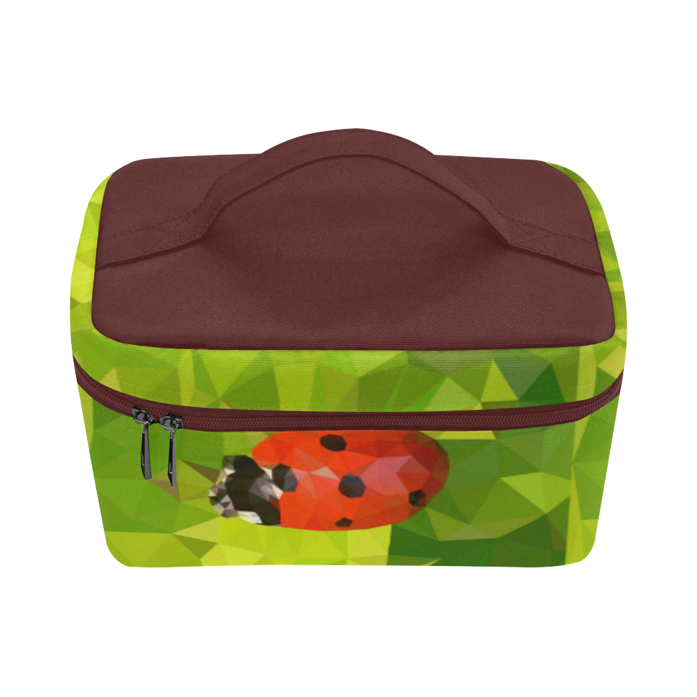 Lady Bug, low poly Cosmetic Bag/Large (Model 1658)