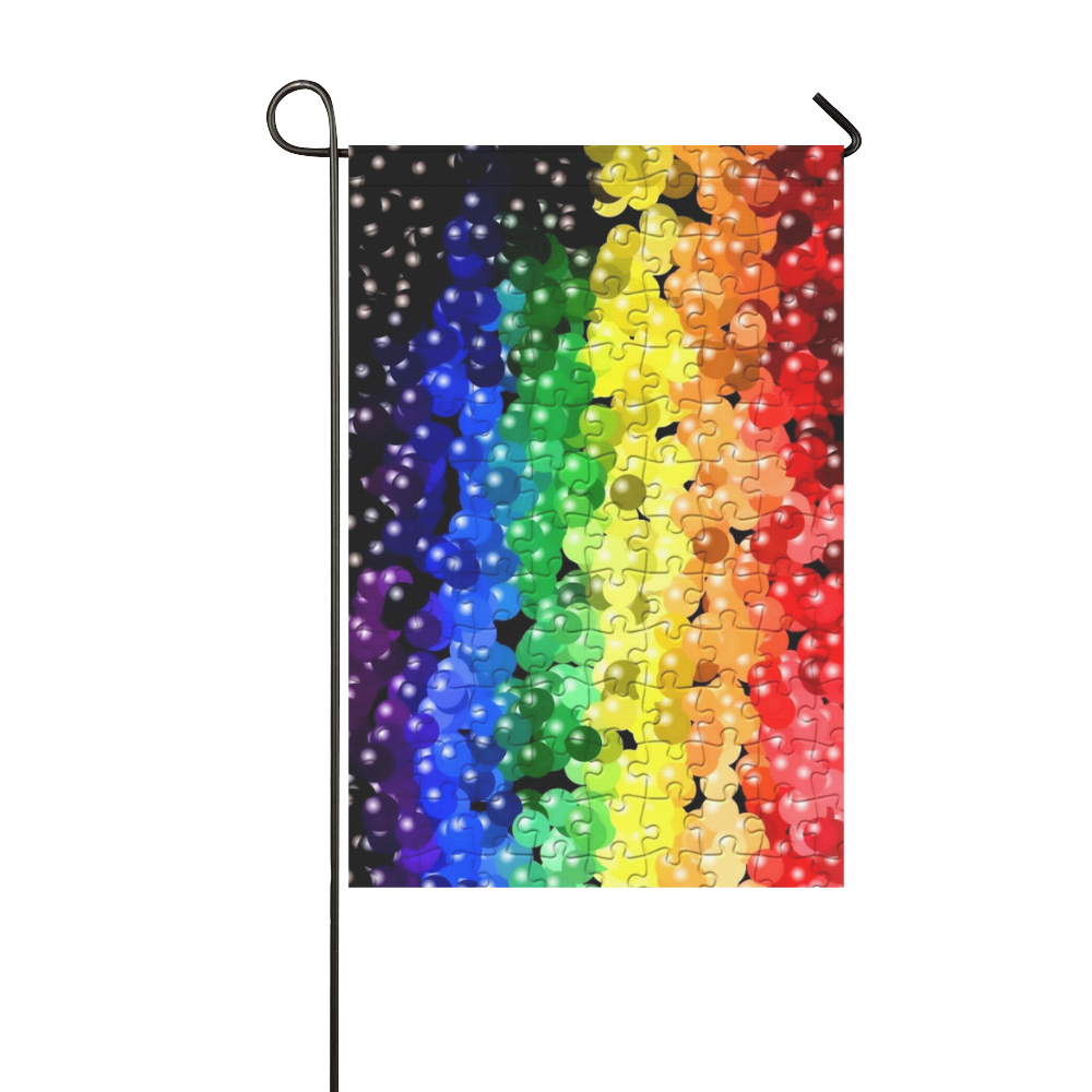 pride bubble  by Popart Lover Garden Flag 12‘’x18‘’（Without Flagpole）