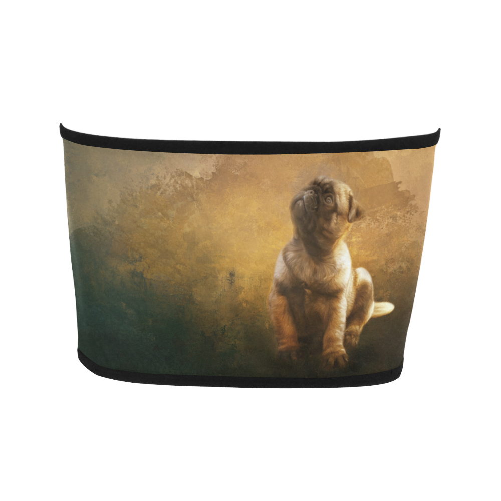 Cute painting pug puppy Bandeau Top