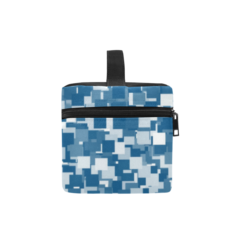 Snorkel Blue Pixels Cosmetic Bag/Large (Model 1658)