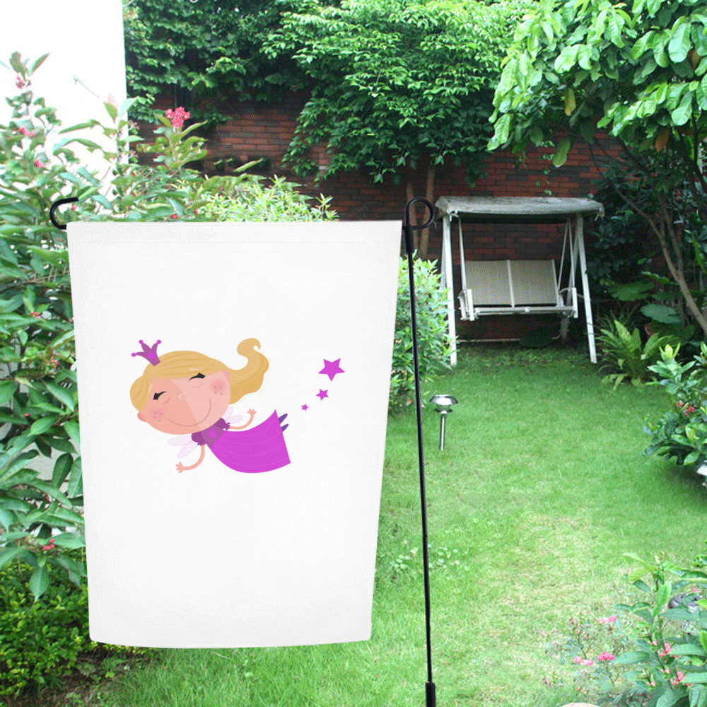 Little stylish flying Princess / PINK EDITION Garden Flag 12‘’x18‘’（Without Flagpole）