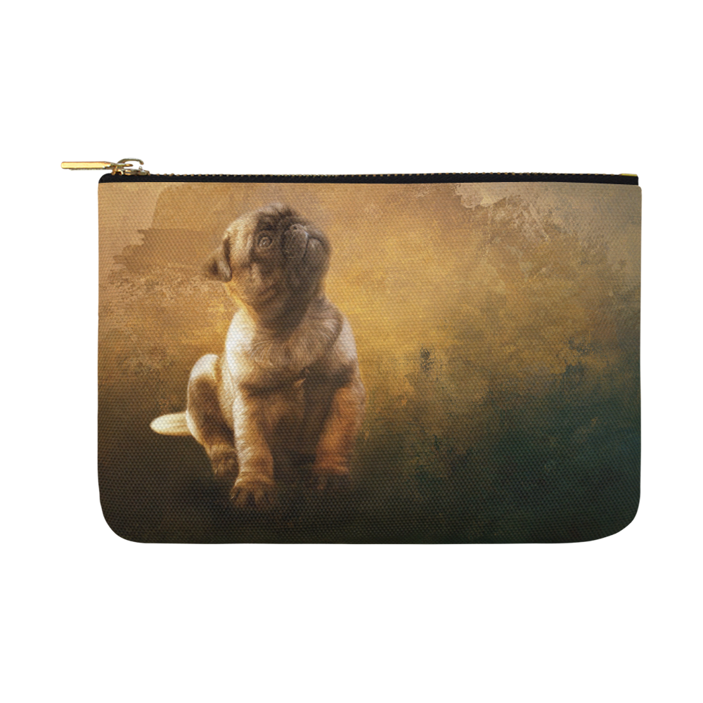 Cute painting pug puppy Carry-All Pouch 12.5''x8.5''