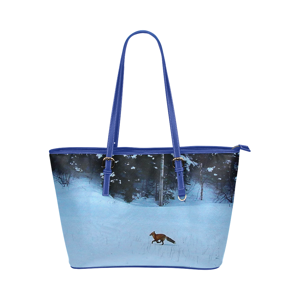 Fox on the Run Leather Tote Bag/Small (Model 1651)