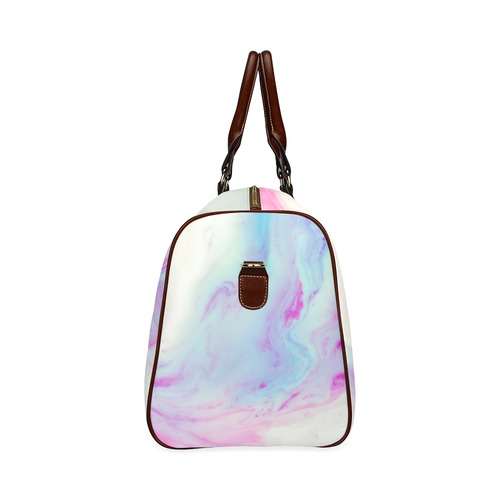 marble painted illustrations Waterproof Travel Bag/Large (Model 1639)