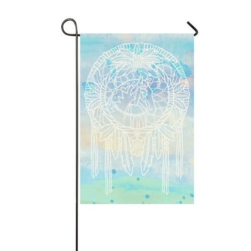 Indians Dreamcatcher HORSE Watercolor Painting Garden Flag 12‘’x18‘’（Without Flagpole）