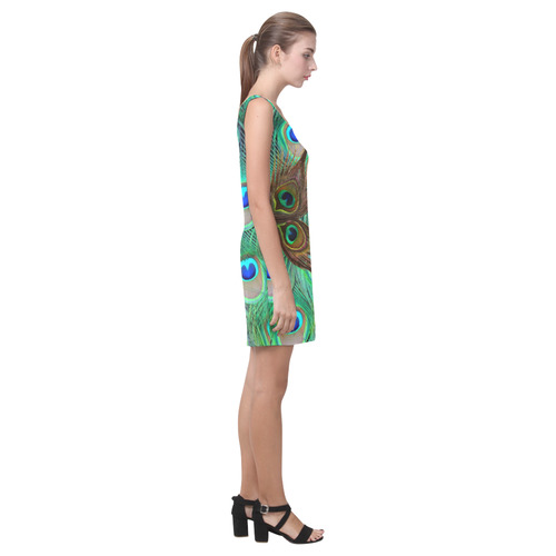 Indian Peacock Dress Medea Vest Dress (Model D06)