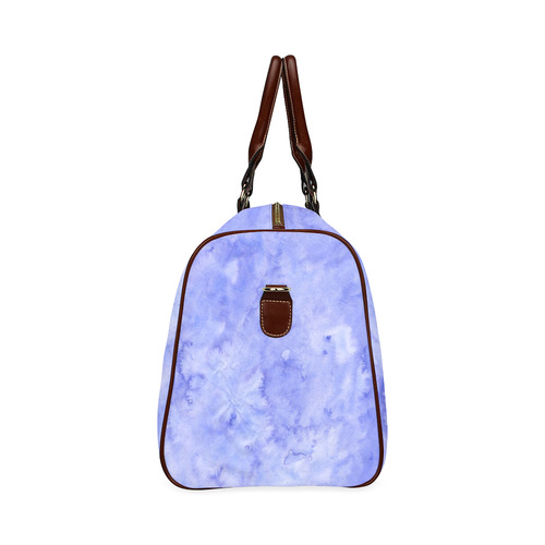 purple fluid watercolors Waterproof Travel Bag/Large (Model 1639)