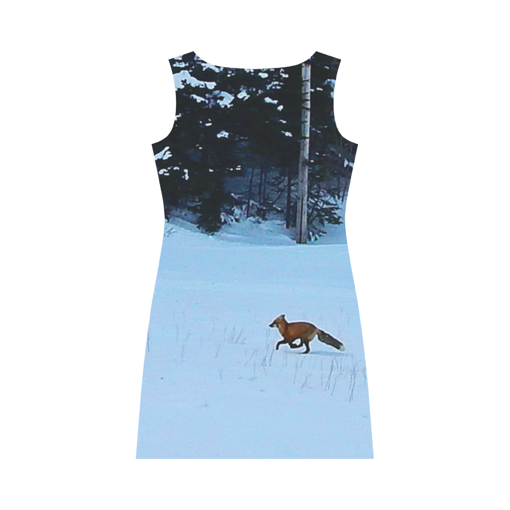Fox on the Run Round Collar Dress (D22)