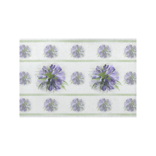 Delicate Small Purple Flowers, floral watercolor Placemat 12’’ x 18’’ (Set of 4)