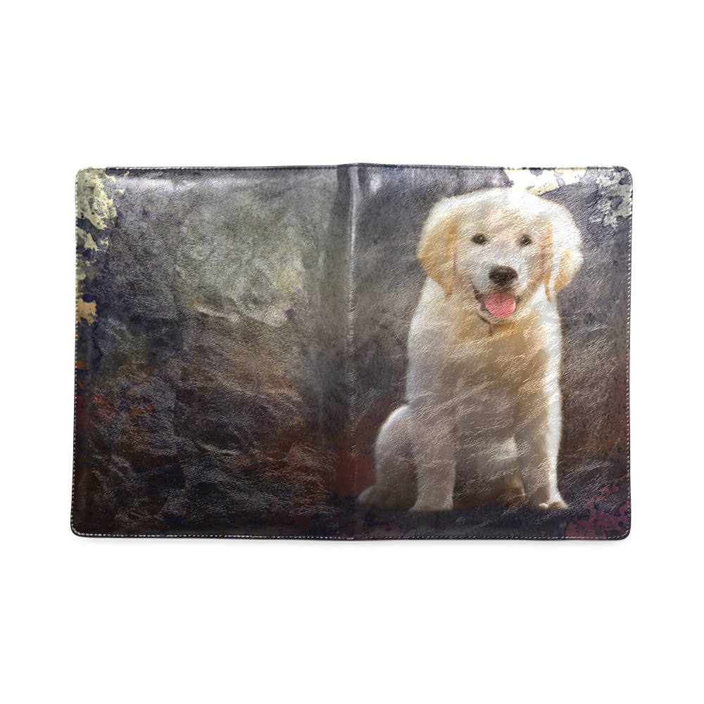 A cute painting golden retriever puppy Custom NoteBook B5