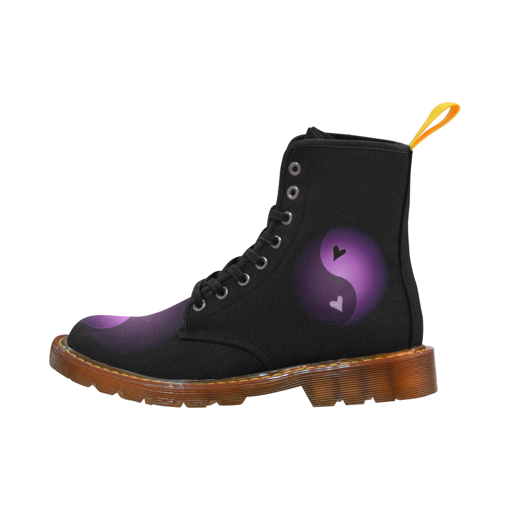 yin yang heart- purple Martin Boots For Women Model 1203H