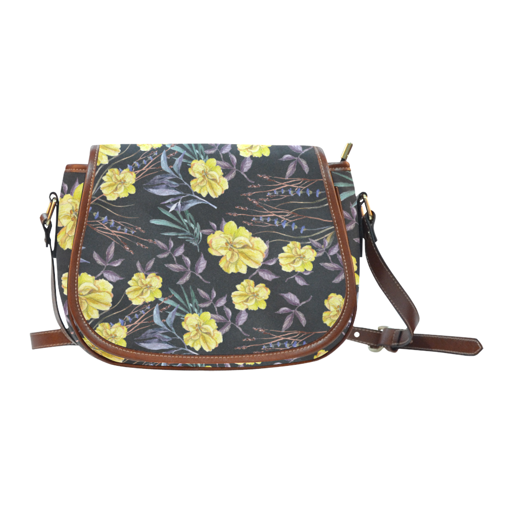 Wildflowers II Saddle Bag/Small (Model 1649) Full Customization