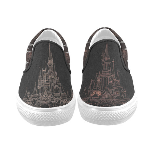 Wishes Women's Unusual Slip-on Canvas Shoes (Model 019)