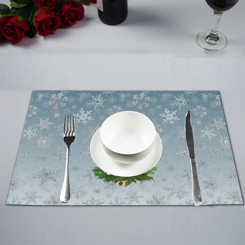 Christmas Tree, snowflakes Placemat 12’’ x 18’’ (Set of 4)